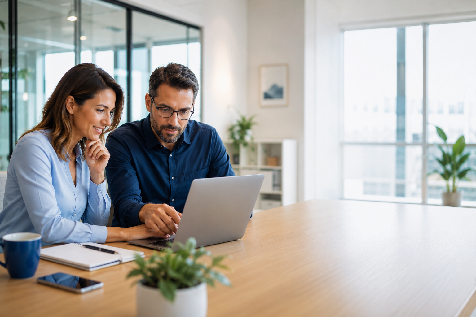Équipe au travail sur un projet Vivialis